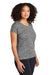 Sport-Tek LST390 Womens Electric Heather Moisture Wicking Short Sleeve Crewneck T-Shirt Grey Black Electric Model 3q