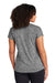 Sport-Tek LST390 Womens Electric Heather Moisture Wicking Short Sleeve Crewneck T-Shirt Grey Black Electric Model Back