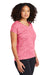 Sport-Tek LST390 Womens Electric Heather Moisture Wicking Short Sleeve Crewneck T-Shirt Power Pink Electric Model 3q