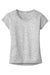 Sport-Tek LST390 Womens Electric Heather Moisture Wicking Short Sleeve Crewneck T-Shirt Silver Grey Flat Front