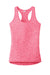 Sport-Tek LST396 Womens Electric Heather Moisture Wicking Tank Top Power Pink Electric Flat Front