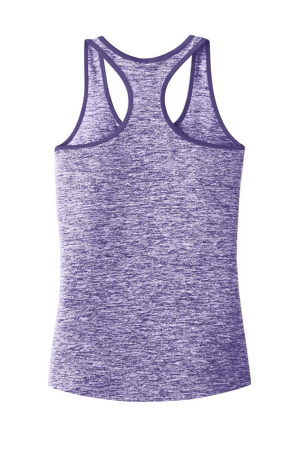 Sport-Tek LST396 Womens Electric Heather Moisture Wicking Tank Top Purple Electric/Purple Flat Back