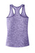 Sport-Tek LST396 Womens Electric Heather Moisture Wicking Tank Top Purple Electric/Purple Flat Back