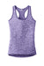 Sport-Tek LST396 Womens Electric Heather Moisture Wicking Tank Top Purple Electric/Purple Flat Front