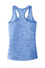 Sport-Tek LST396 Womens Electric Heather Moisture Wicking Tank Top True Royal Blue Electric/True Royal Blue Flat Back