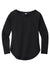 Sport-Tek LST400LS Womens Moisture Wicking Long Sleeve Scoop Neck T-Shirt Black Flat Front