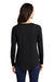 Sport-Tek LST400LS Womens Moisture Wicking Long Sleeve Scoop Neck T-Shirt Black Model Back