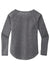 Sport-Tek LST400LS Womens Moisture Wicking Long Sleeve Scoop Neck T-Shirt Heather Dark Grey Flat Back