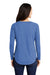 Sport-Tek LST400LS Womens Moisture Wicking Long Sleeve Scoop Neck T-Shirt Heather True Royal Blue Model Back