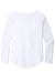 Sport-Tek LST400LS Womens Moisture Wicking Long Sleeve Scoop Neck T-Shirt White Flat Back