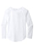 Sport-Tek LST400LS Womens Moisture Wicking Long Sleeve Scoop Neck T-Shirt White Flat Front