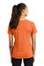 Sport-Tek LST400 Womens Moisture Wicking Short Sleeve Scoop Neck T-Shirt Heather Deep Orange Model Back