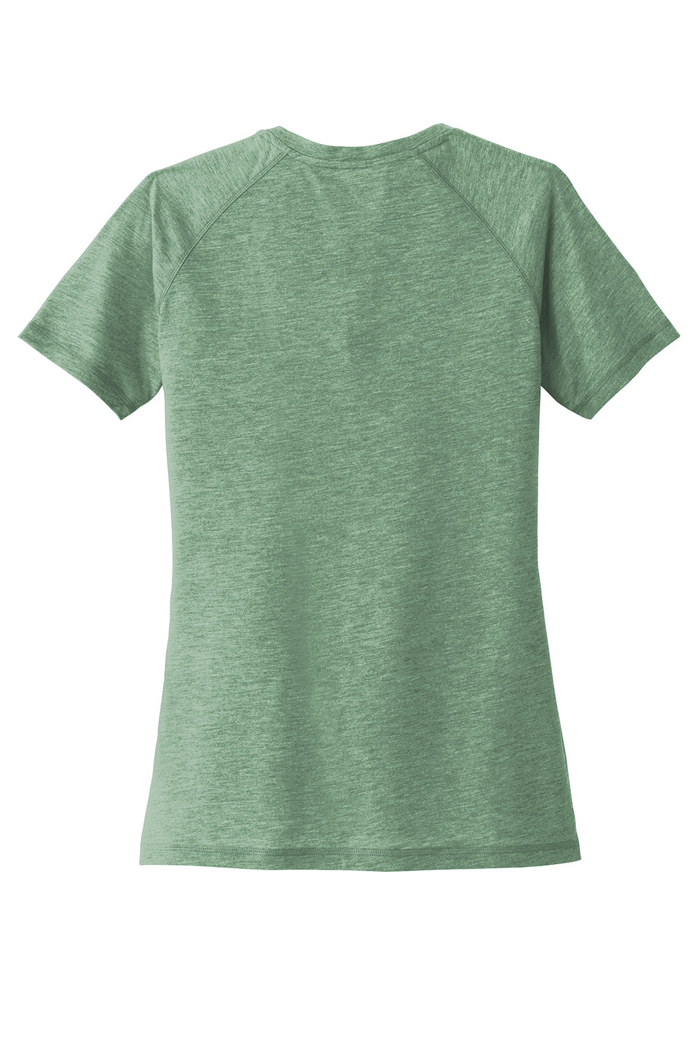 Sport-Tek LST400 Womens Moisture Wicking Short Sleeve Scoop Neck T-Shirt Heather Forest Green Flat Back