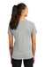 Sport-Tek LST400 Womens Moisture Wicking Short Sleeve Scoop Neck T-Shirt Heather Light Grey Model Back