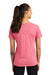 Sport-Tek LST400 Womens Moisture Wicking Short Sleeve Scoop Neck T-Shirt Heather Raspberry Pink Model Back