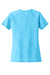 Sport-Tek LST400 Womens Moisture Wicking Short Sleeve Scoop Neck T-Shirt Heather Pond Blue Flat Back