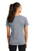 Sport-Tek LST400 Womens Moisture Wicking Short Sleeve Scoop Neck T-Shirt Heather True Navy Blue Model Back