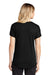 Sport-Tek LST401 Womens Moisture Wicking Short Sleeve V-Neck T-Shirt Black Model Back