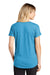 Sport-Tek LST401 Womens Moisture Wicking Short Sleeve V-Neck T-Shirt Heather Pond Blue Model Back