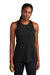 Sport-Tek LST402 Womens Moisture Wicking Tank Top Black Model Front