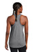 Sport-Tek LST402 Womens Moisture Wicking Tank Top Heather Dark Grey Model Back