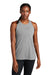 Sport-Tek LST402 Womens Moisture Wicking Tank Top Heather Light Grey Model Front