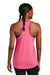 Sport-Tek LST402 Womens Moisture Wicking Tank Top Heather Raspberry Pink Model Back