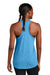 Sport-Tek LST402 Womens Moisture Wicking Tank Top Heather Pond Blue Model Back