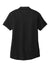 Sport-Tek LST405 Womens Moisture Wicking Short Sleeve Polo Shirt Black Flat Back