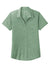 Sport-Tek LST405 Womens Moisture Wicking Short Sleeve Polo Shirt Heather Forest Green Flat Front