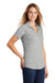 Sport-Tek LST405 Womens Moisture Wicking Short Sleeve Polo Shirt Heather Light Grey Model 3q