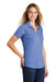 Sport-Tek LST405 Womens Moisture Wicking Short Sleeve Polo Shirt Heather True Royal Blue Model 3q