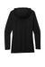 Sport-Tek LST406 Womens Moisture Wicking Cowl Neck Long Sleeve T-Shirt Black Flat Back