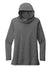 Sport-Tek LST406 Womens Moisture Wicking Cowl Neck Long Sleeve T-Shirt Heather Dark Grey Flat Front