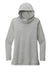 Sport-Tek LST406 Womens Moisture Wicking Cowl Neck Long Sleeve T-Shirt Heather Light Grey Flat Front