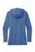 Sport-Tek LST406 Womens Moisture Wicking Cowl Neck Long Sleeve T-Shirt Heather True Royal Blue Flat Back