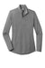 Sport-Tek LST407 Womens Moisture Wicking 1/4 Zip Sweatshirt Heather Dark Grey Flat Front