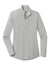 Sport-Tek LST407 Womens Moisture Wicking 1/4 Zip Sweatshirt Heather Light Grey Flat Front