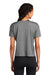 Sport-Tek LST411 Womens Draft Crop Short Sleeve Crewneck T-Shirt Dark Grey Model Back