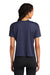 Sport-Tek LST411 Womens Draft Crop Short Sleeve Crewneck T-Shirt True Navy Blue Model Back