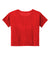 Sport-Tek LST411 Womens Draft Crop Short Sleeve Crewneck T-Shirt True Red Flat Back