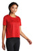 Sport-Tek LST411 Womens Draft Crop Short Sleeve Crewneck T-Shirt True Red Model 3q