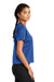 Sport-Tek LST411 Womens Draft Crop Short Sleeve Crewneck T-Shirt True Royal Blue Model Side