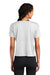 Sport-Tek LST411 Womens Draft Crop Short Sleeve Crewneck T-Shirt White Model Back