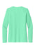 Sport-Tek LST420LS Womens Posi-UV Pro Long Sleeve Crewneck T-Shirt Bright Seafoam Green Flat Back