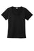 Sport-Tek LST420 Womens Moisture Wicking Short Sleeve Scoop Neck T-Shirt Black Flat Front