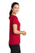 Sport-Tek LST420 Womens Moisture Wicking Short Sleeve Scoop Neck T-Shirt True Red Model Side