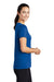 Sport-Tek LST420 Womens Moisture Wicking Short Sleeve Scoop Neck T-Shirt True Royal Blue Model Side