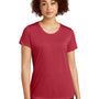 Sport-Tek Womens Competitor Moisture Wicking Short Sleeve Scoop Neck T-Shirt - Deep Red