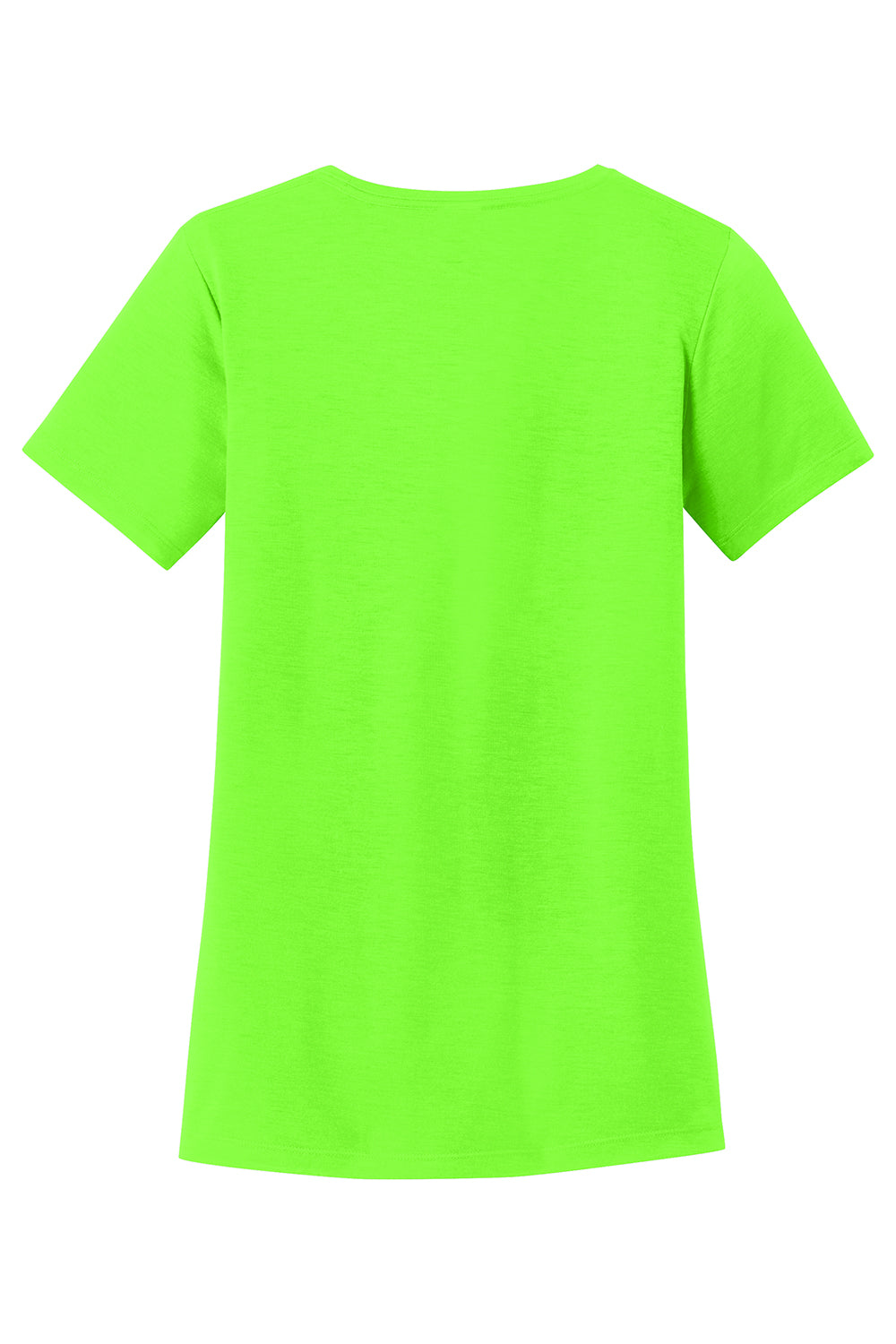 Sport-Tek LST450 Womens Competitor Moisture Wicking Short Sleeve Scoop Neck T-Shirt Neon Green Flat Back